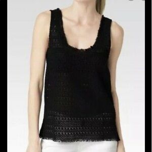 Paige Denim Black Knit Tank Top Size S